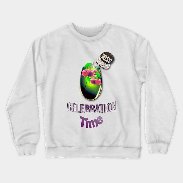 Celebration Time Crewneck Sweatshirt by KC Morcom aka KCM Gems n Bling aka KCM Inspirations